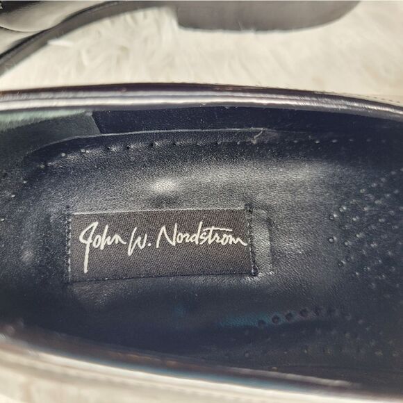 John W Nordstrom Patent Tuxedo Loafers Sz 7.5 Mens - Picture 4 of 4